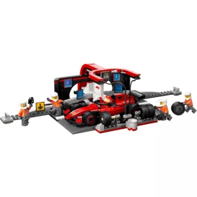   LEGO City Formula 1 60443 F1®-es boxutca és személyzet, Ferrari autóval