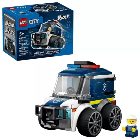 LEGO City Brick Rides 60481 Járgányok - Rendőrségi teherautó