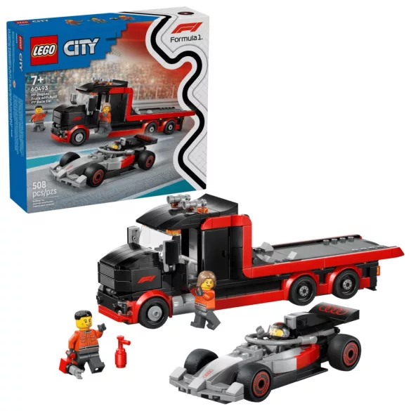 LEGO City Formula 1 60493 F1®-es kamion egy F1®-es Audi versenyautóval