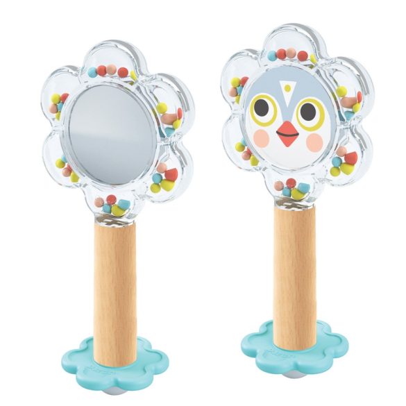 Djeco BabyFlower Bébicsörgő tükörrel