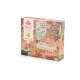 Moulin Roty - A nagy család - A házikóban puzzle - 100 db-os