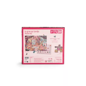   Moulin Roty - A nagy család - A házikóban puzzle - 100 db-os