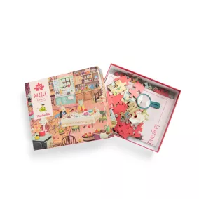   Moulin Roty - A nagy család - A házikóban puzzle - 100 db-os
