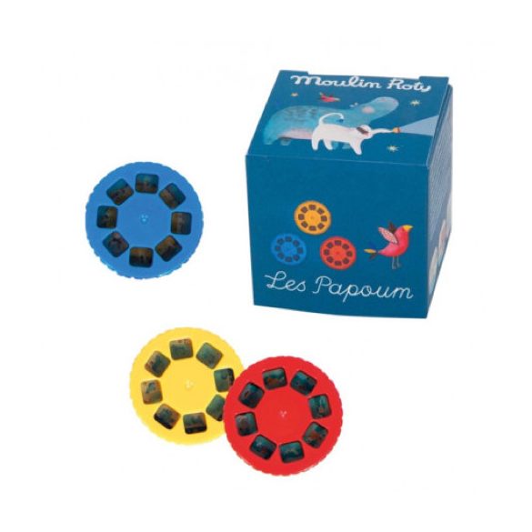 Moulin Roty 3 db lemez dobozban mesevetítőbe - Pádám