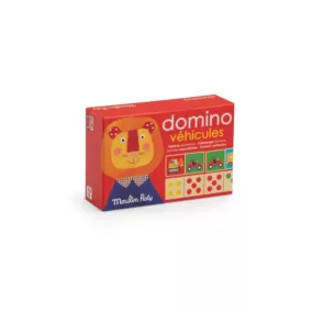 Moulin Roty - Vidámság - Fa domino kicsiknek - autós