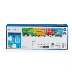   Moulin Roty - Vidámság - Autós puzzle - kirakó (24 db-os)