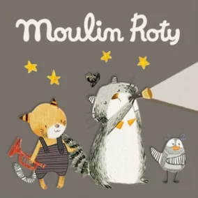   Moulin Roty 3 db lemez dobozban mesevetítőbe - Macskabajusz