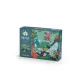 Moulin Roty - Dzsungel - sötétben világító, foszforeszkáló puzzle - A vízesés (24 db-os)