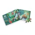 Moulin Roty - Dzsungel - sötétben világító, foszforeszkáló puzzle - A vízesés (24 db-os)