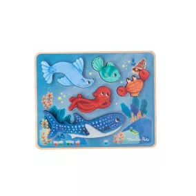   Moulin Roty - Pál polip kalandjai - Formakirakó, formaillesztő és egyensúlyozó játék