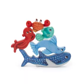   Moulin Roty - Pál polip kalandjai - Formakirakó, formaillesztő és egyensúlyozó játék