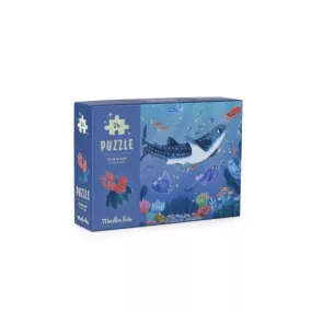   Moulin Roty - Pál polip kalandjai - sötétben világító, foszforeszkáló puzzle - A tenger alatt (24 db-os)