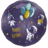 Happy Birthday űr mintás fólia lufi - 45 cm