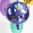 Happy Birthday űr mintás fólia lufi - 45 cm