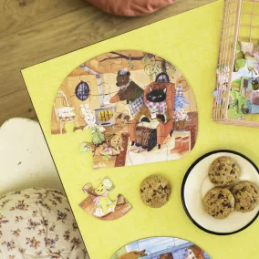   Moulin Roty - Aprócskák - Mini puzzle - kirakó (4x12 db-os) - Egy szép nap