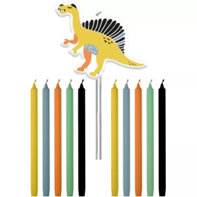 Dino Roars gyertya - 10 cm - 11 db