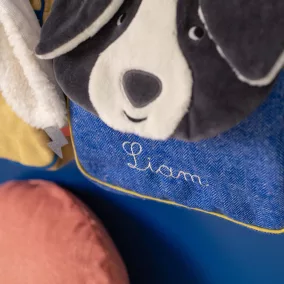   Moulin Roty - Pamacs és Pamut - Pamacs kutyás hátizsák - kék