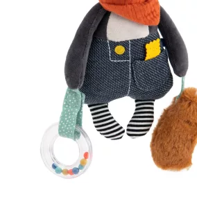   Moulin Roty - Pamacs és Pamut - Fellógatható, készségfejlesztő Pamacs kutya 24 cm