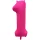 1 szám neon pink fólia lufi - 86 cm (UV fényben világít)