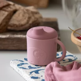   Sebra Szilikon csőrös fedél Mums pohárhoz - Púderrózsaszín