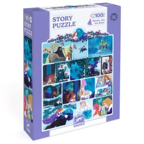   Djeco Mese puzzle - A szépség és a szörnyeteg - 100 db-os