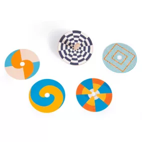 Moulin Roty - Apró csodák - Színes fa pörgettyű