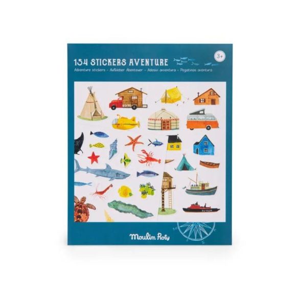 Moulin Roty -  Kiskertem - Matrica készlet - A felfedező