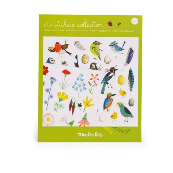 Moulin Roty -  Kiskertem - Matrica készlet - A botanikus