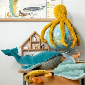 Moulin Roty - A világ körül - Polip plüss 45 cm