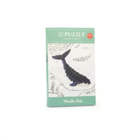 Moulin Roty - A világ körül - 3D puzzle, kirakó - bálna
