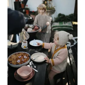 Lekerekített lapostányér - mustársárga