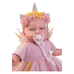   Antonio Juan Daniela újszülött baba tündérszettben - 52 cm