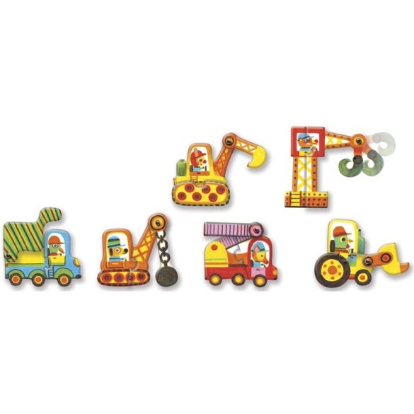 Párosító puzzle - Munkagépek