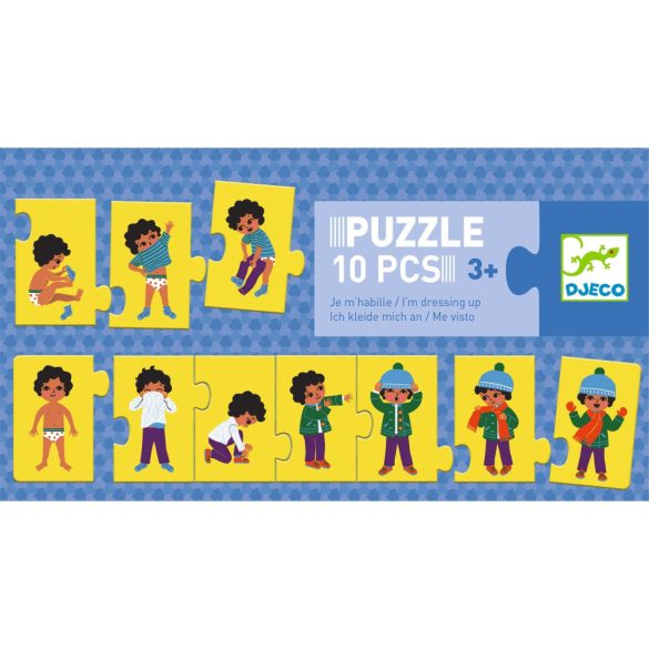 Sorozatkirakó Öltözködés - 10 db-os Djeco puzzle