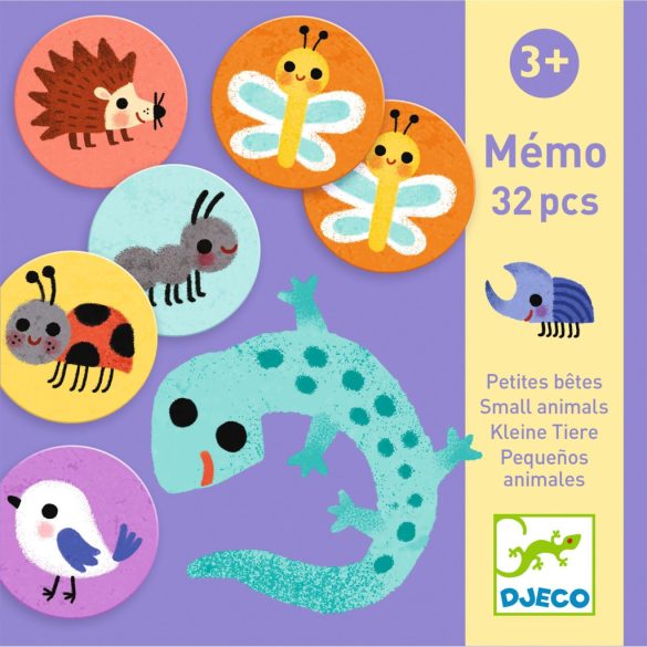 Kicsi állatok - Djeco 32 db-os memóriajáték