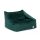 Chelsea bársony babzsák fotel - JUNGLE GREEN