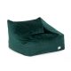 Chelsea bársony babzsák fotel - JUNGLE GREEN
