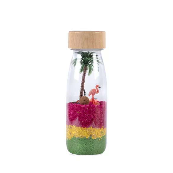 Petit Boum szenzoros játék - Spy Bottle - Flamingó
