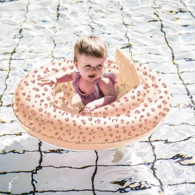 Swim Essentials baba úszógumi - Old pink Leopard 0-1 év