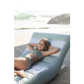 Swim Essentials felfújható luxus matrac - csíkos zöld