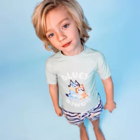 Swim Essentials Rövid ujjú úszópóló - Bluey