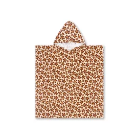   Swim Essentials Fürdőponcsó - Orange - Wild Flower - 65 x 65 cm