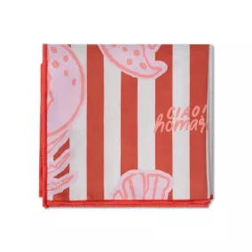   Swim Essentials mikroszálas törölköző - Red - Lobster Bay - 180 x 90 cm