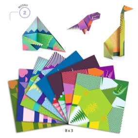 Djeco Origami - Dinoszauruszok - Kreatív szett