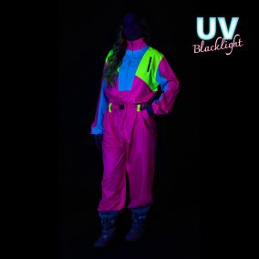 UV-fényben világító síjelmez (S) - Snow Glow Babe