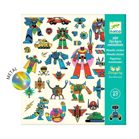 Matricák - Robotok - Djeco 160 db-os matricakészlet