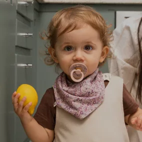   BIBS × LIBERTY muszlin nyálkendő Eloise - Púderrózsaszín