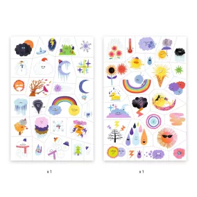   Gyerek tetoválás - Időjárás hangulatjelek - Weather emojis