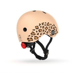   Scoot and Ride Baby sisak XXS-S Graphics Leopárd- Gyerek sisak