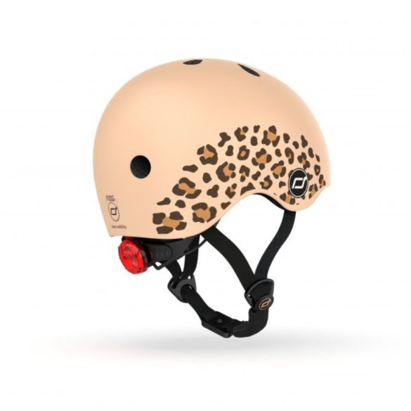 Scoot and Ride Baby sisak XXS-S Graphics Leopárd- Gyerek sisak